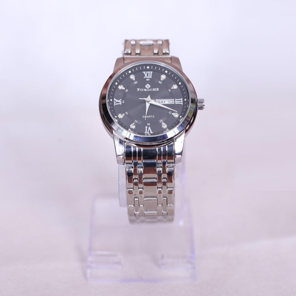 FORICHS MENS WATCH WITH STEAL STRAP AND ELEGANT DESIGN