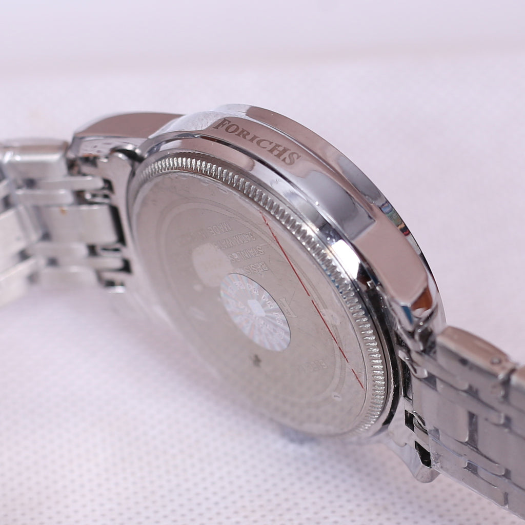 FORICHS MENS WATCH WITH STEAL STRAP AND ELEGANT DESIGN