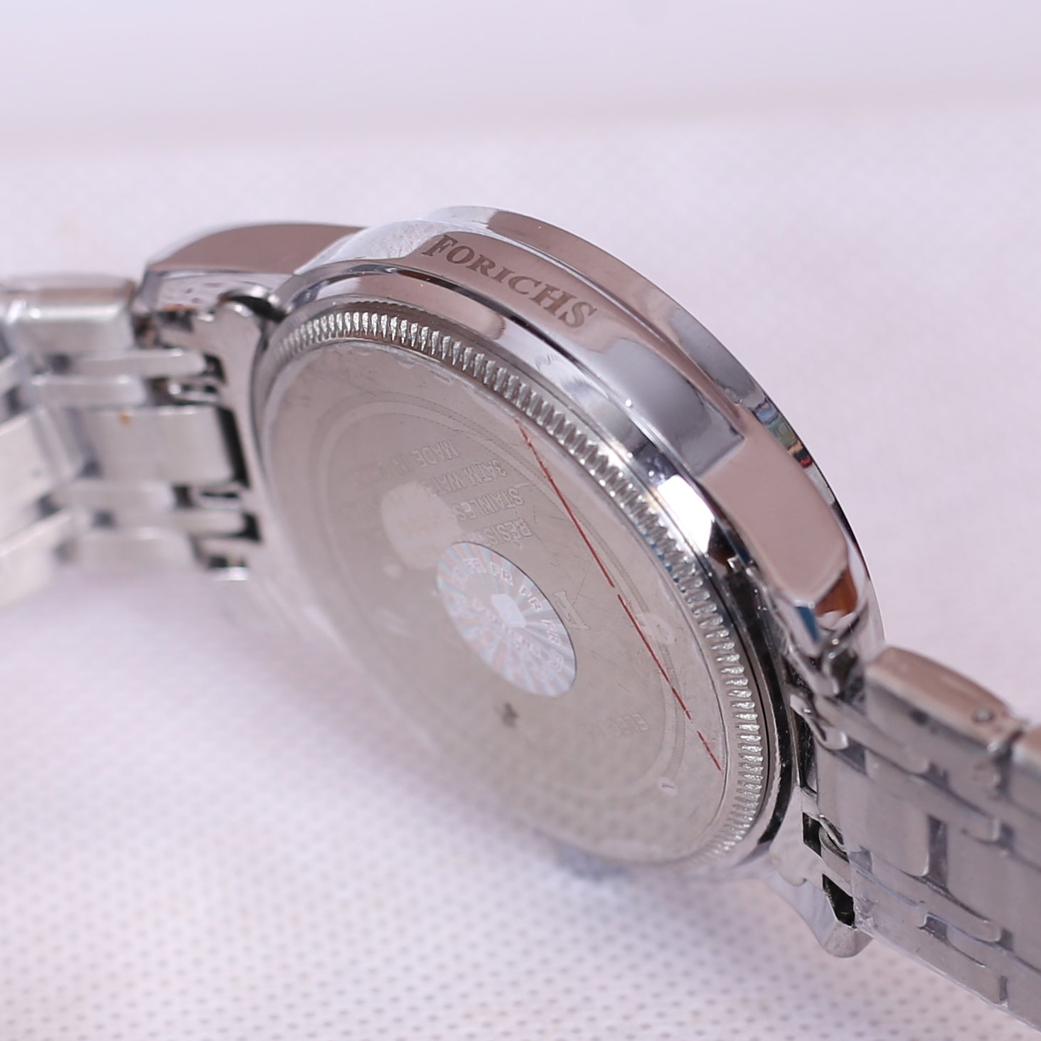 FORICHS MENS WATCH WITH STEAL STRAP AND ELEGANT DESIGN