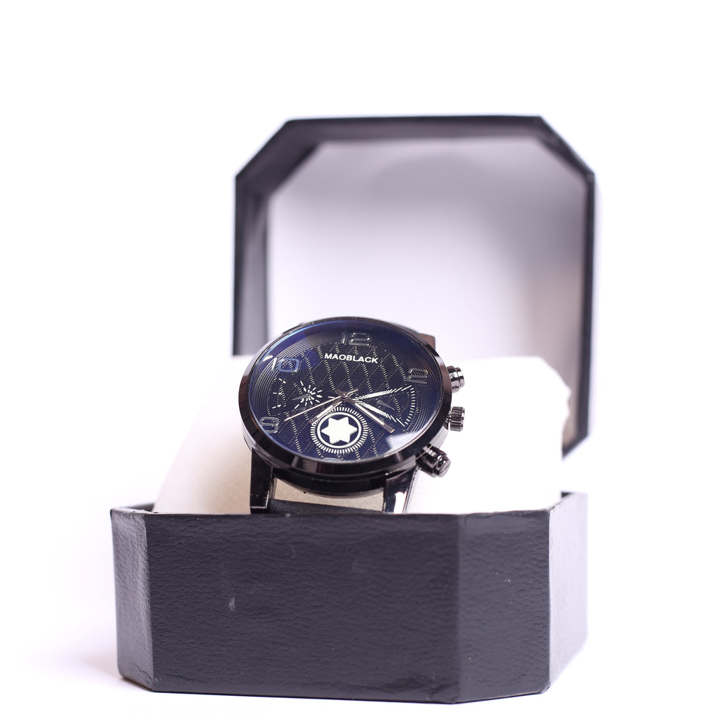 MAO PRIMUM BLACK WRIST WATCH  – STYLE & PRECISION